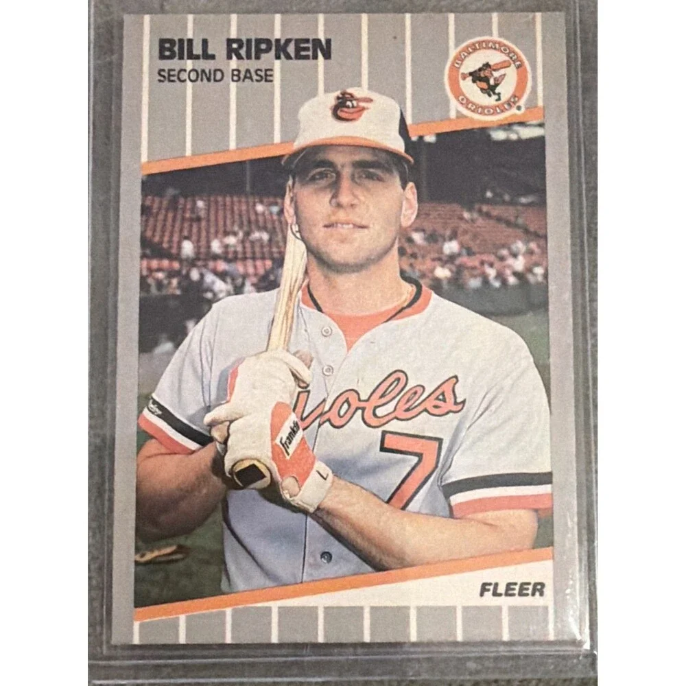 1989 Fleer - Billy Ripken #616 Black Box on Bat Knob